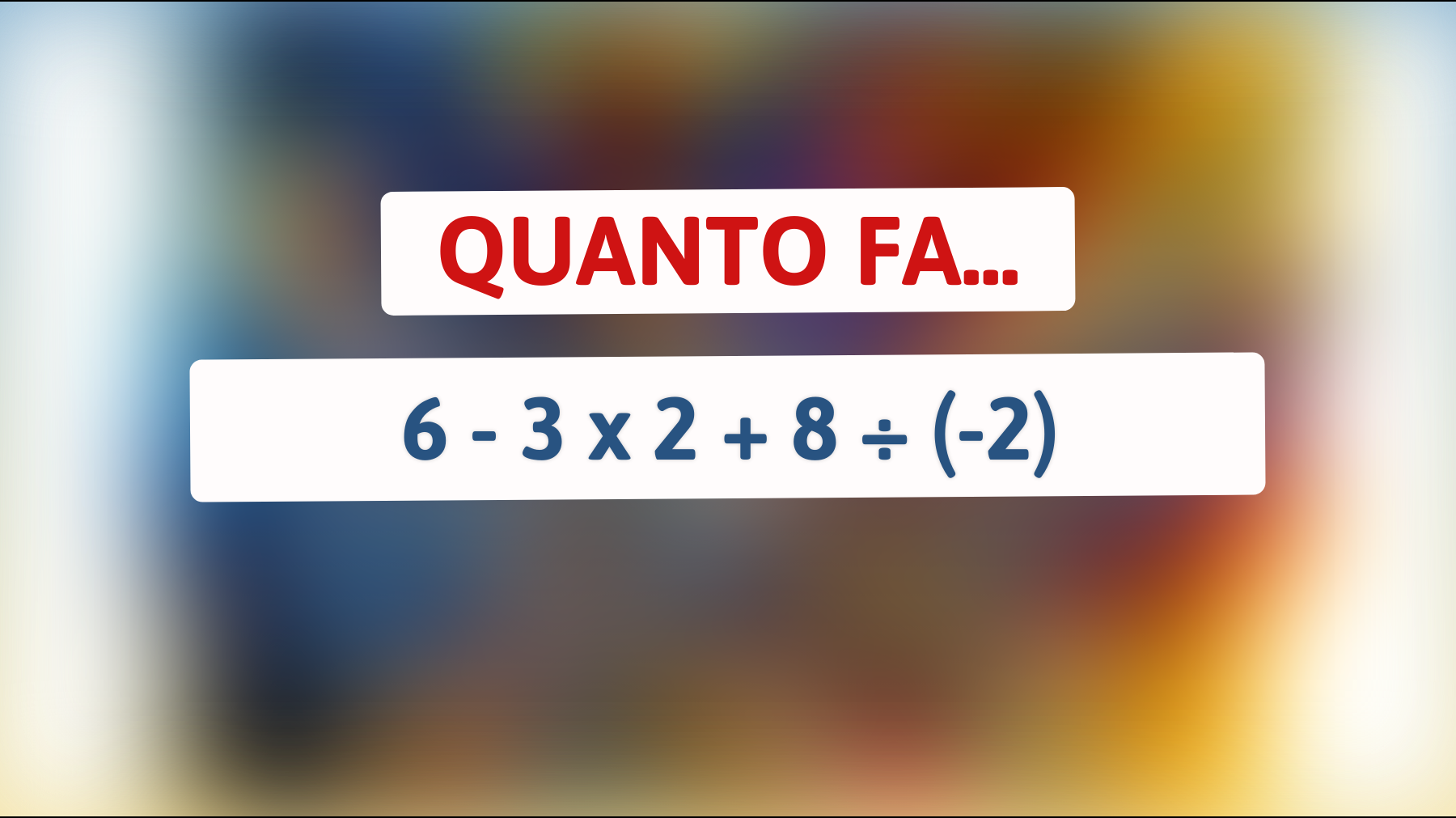 \"Sfida la tua mente: Riuscirai a risolvere questo rompicapo matematico che ha ingannato migliaia?\""