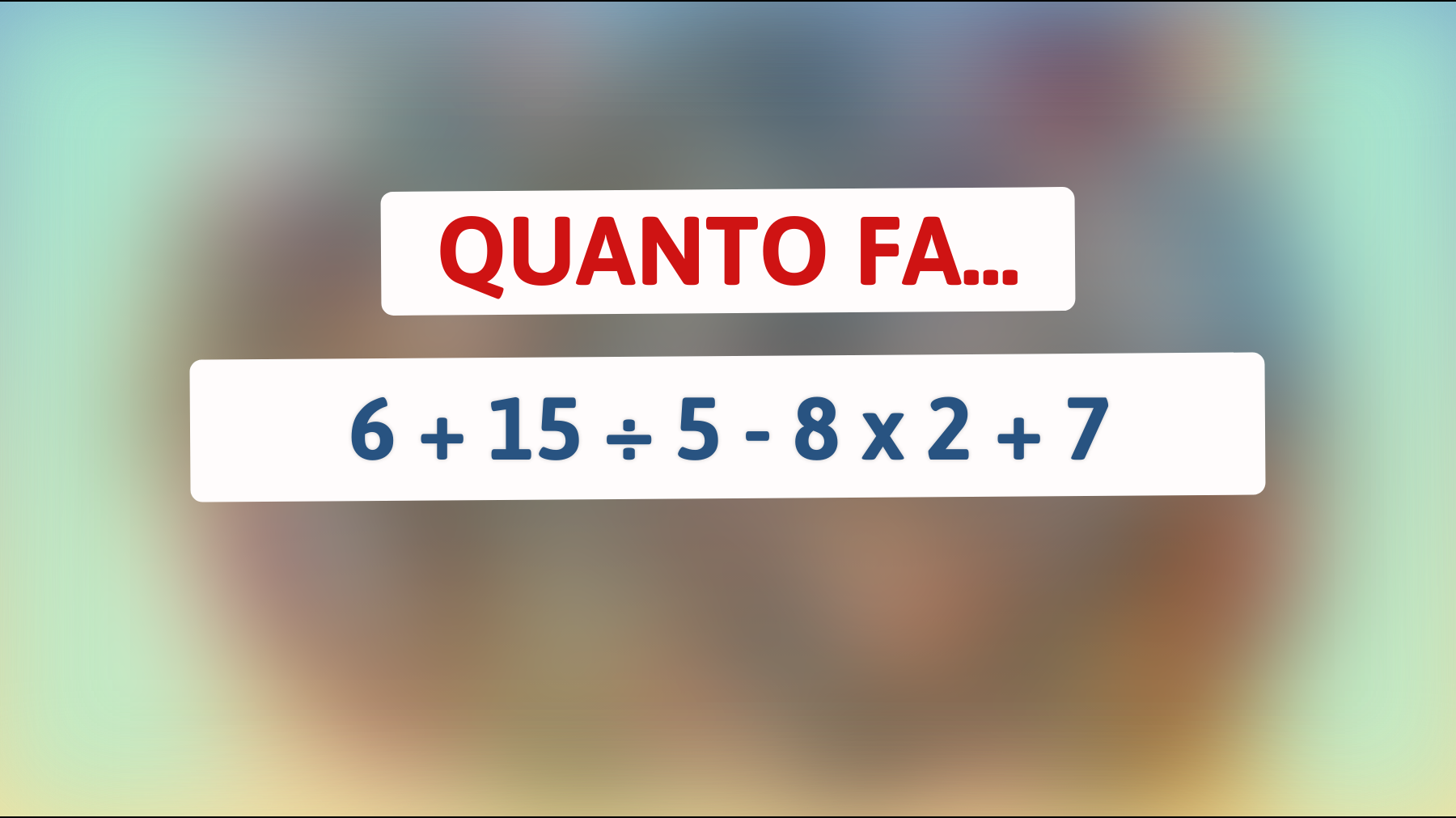 \"Solo i veri geni possono risolvere questo enigma matematico: accetti la sfida?\""