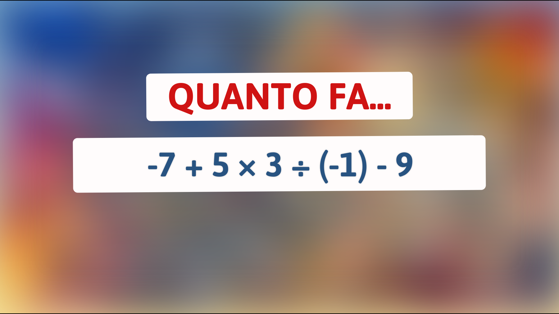 \"Svelato il Mistero Matematico: Solo i Veri Geni Risolvono Questo Indovinello Impossibile!\""