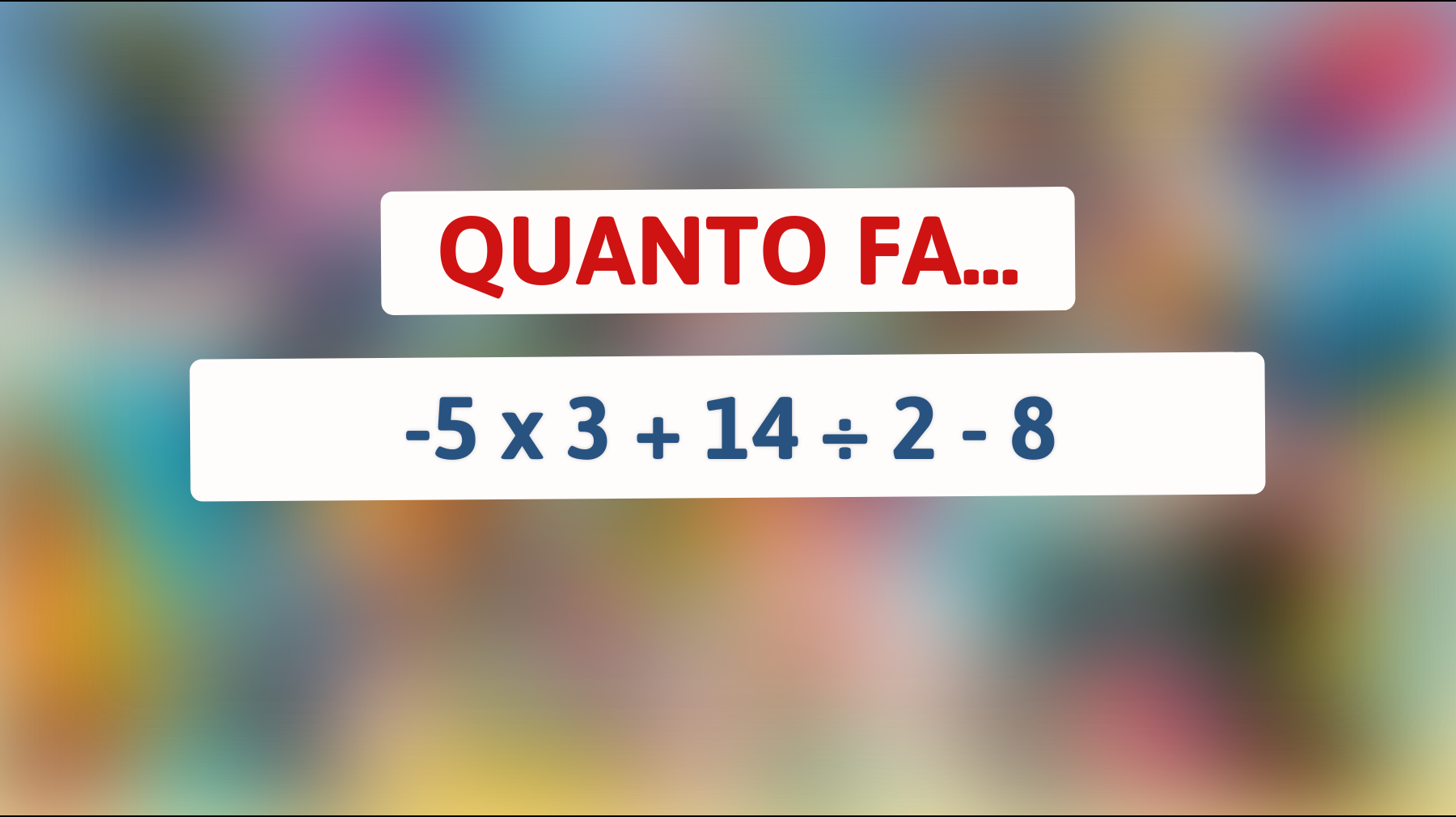 Sfida il tuo cervello: riesci a risolvere questo rompicapo matematico che solo le menti più brillanti risolvono in un lampo?"