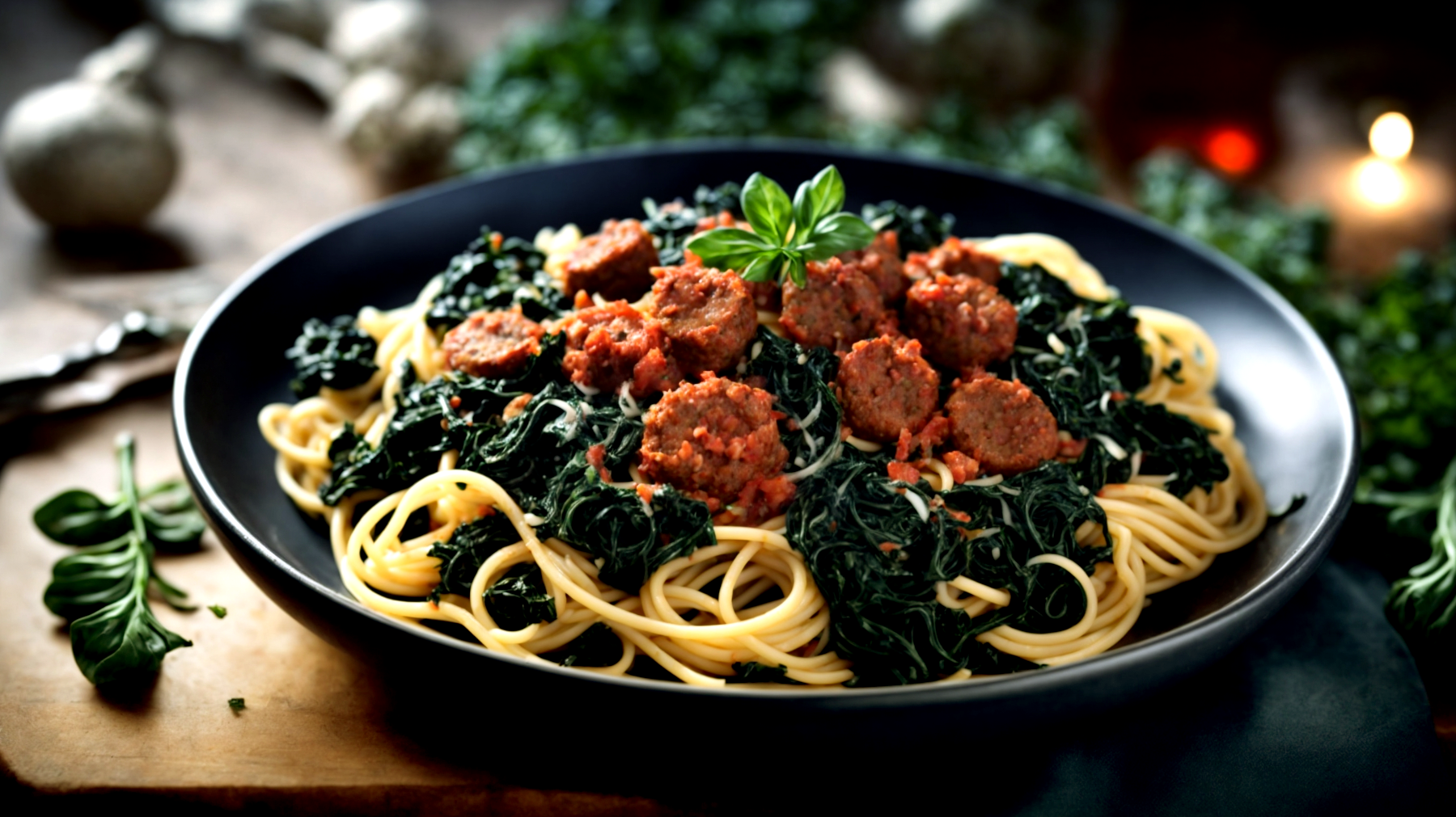 Spaghetti salsiccia piccante cipolle rosse di Tropea"