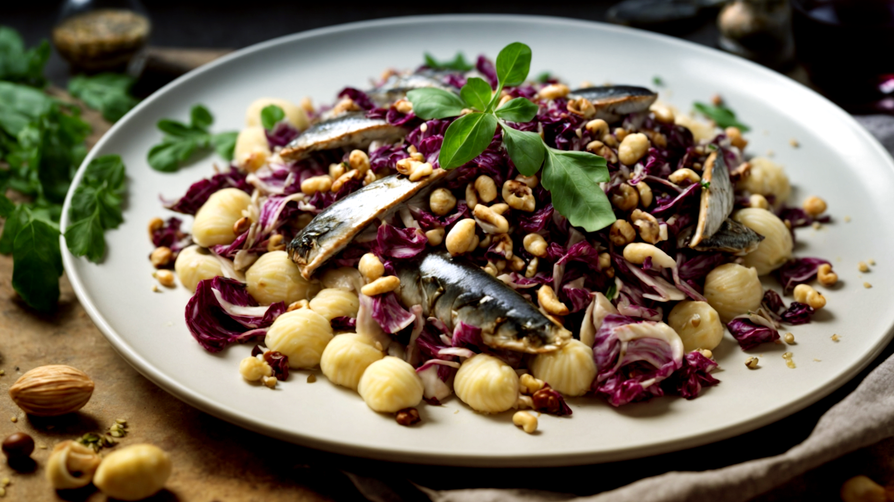 gnocchi radicchio sgombro"