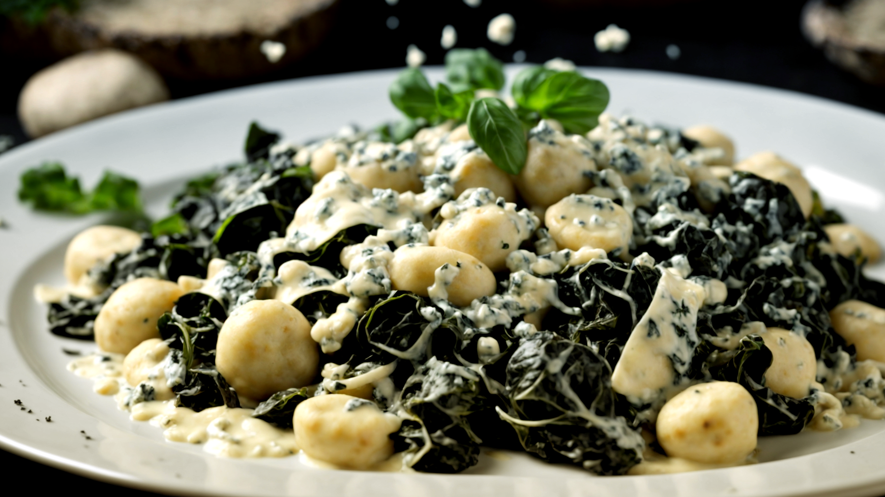 Gnocchi di grano saraceno cavolo nero gorgonzola"