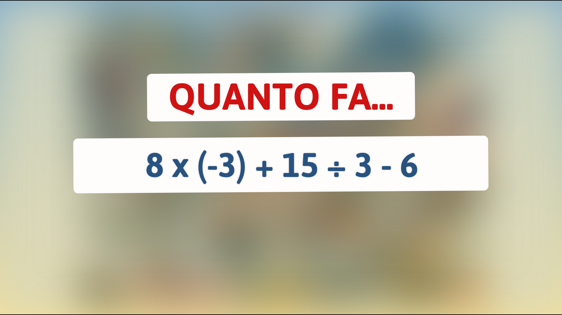 Il rompicapo matematico che solo il 2% delle persone riesce a risolvere: scopri se sei tra i geni!"