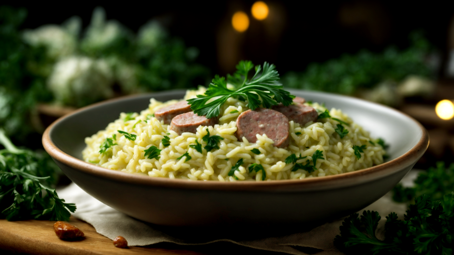 Risotto salsiccia cavolo verza"