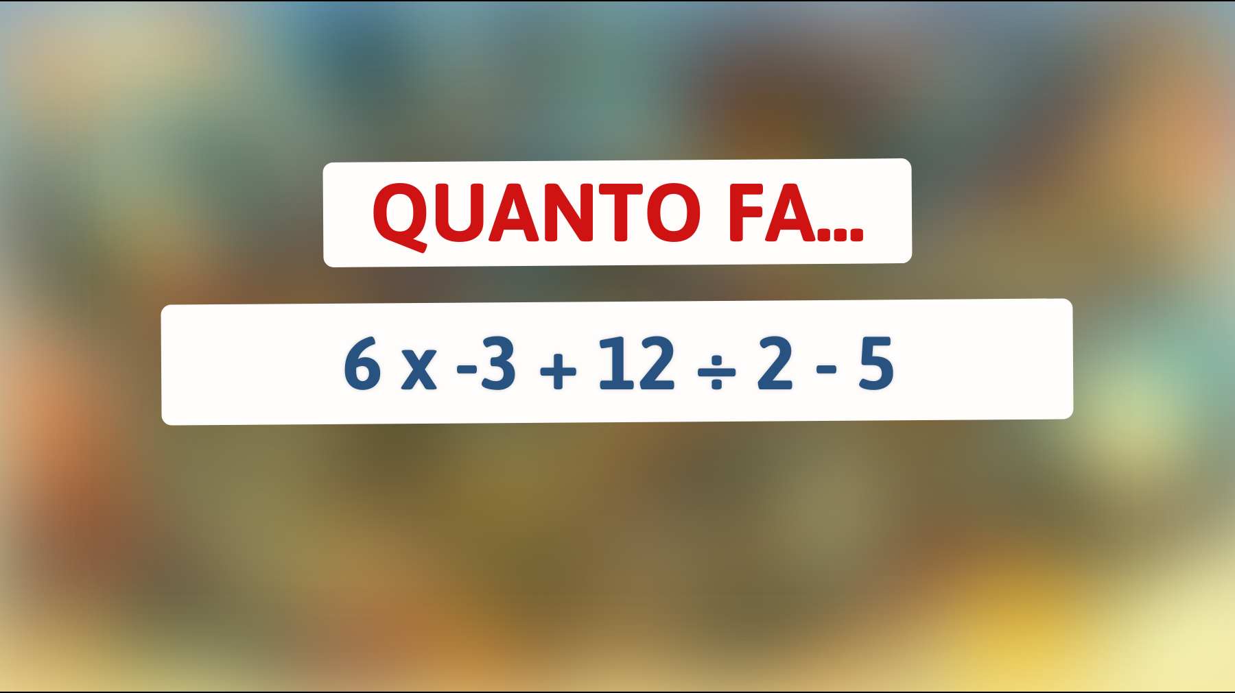 Scopri se sei un vero genio della matematica: puoi risolvere questo semplice ma ingannevole indovinello che confonde tutti?"