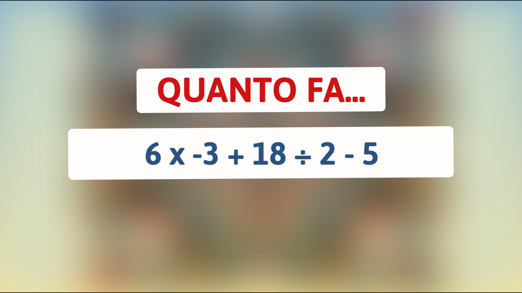 Scopri se sei un vero genio risolvendo questo rompicapo matematico in meno di 30 secondi!"